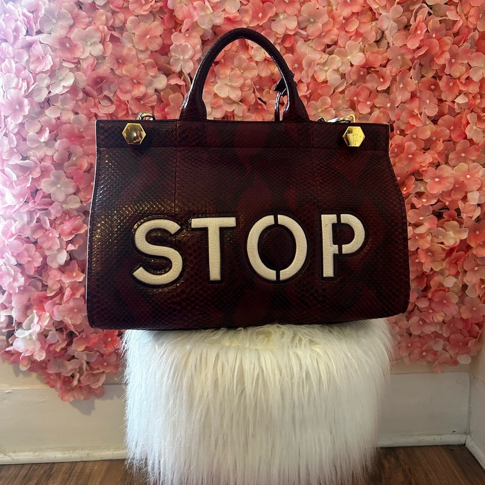 EUC Anya Hindmarch Python Ephson Leather Bag - Picture 2 of 8